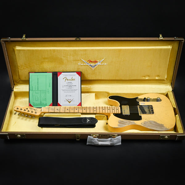 2024 Fender Custom Shop '51 Loaded CuNiFe Telecaster Masterbuilt Austin MacNutt - Heavy Relic Aged Nocaster Blonde 2024 (R131723)