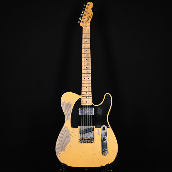 2024 Fender Custom Shop '51 Loaded CuNiFe Telecaster Masterbuilt Austin MacNutt - Heavy Relic Aged Nocaster Blonde 2024 (R131723)