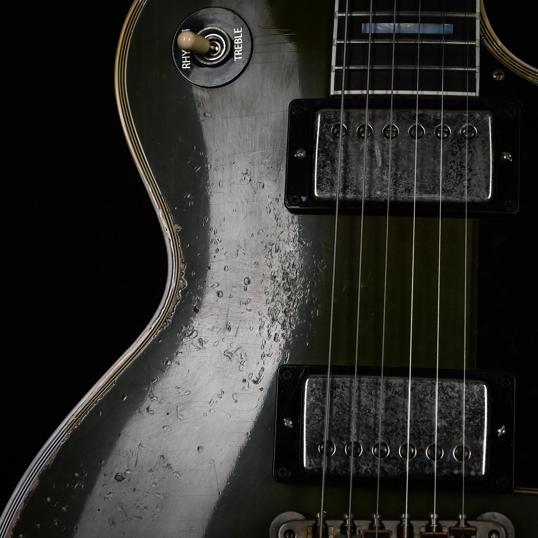 Gibson Custom Limited Edition 1968 Les Paul Custom Reissue Murphy Lab Heavy Aged- Olive Drab Top 2026 (605368)