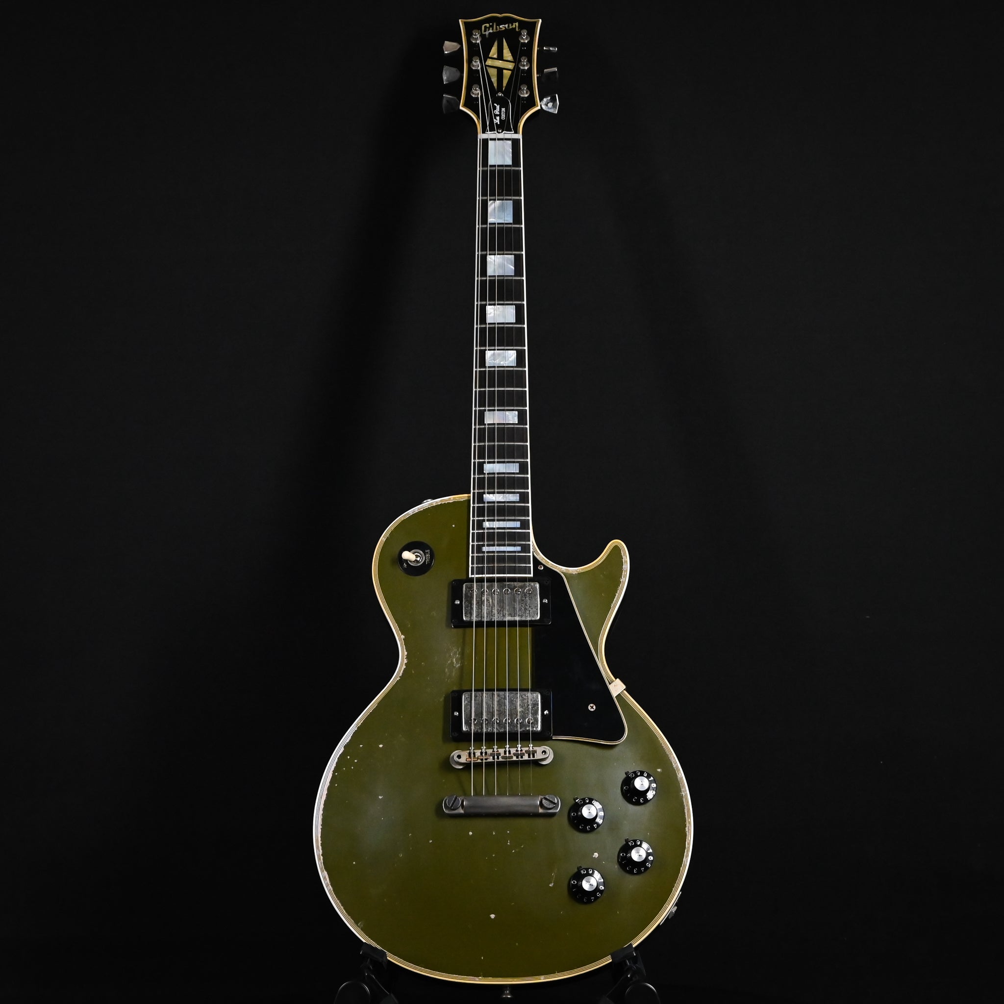 Gibson Custom Limited Edition 1968 Les Paul Custom Reissue Murphy Lab Heavy Aged- Olive Drab Top 2026 (605368)