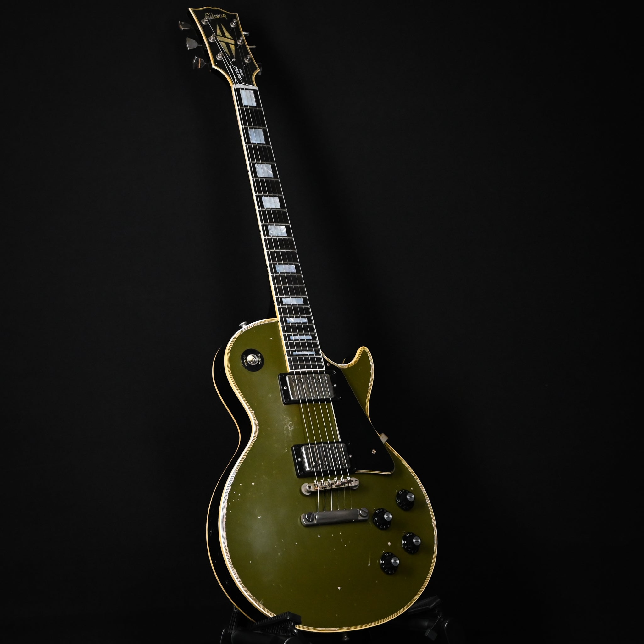 Gibson Custom Limited Edition 1968 Les Paul Custom Reissue Murphy Lab Heavy Aged- Olive Drab Top 2026 (605368)