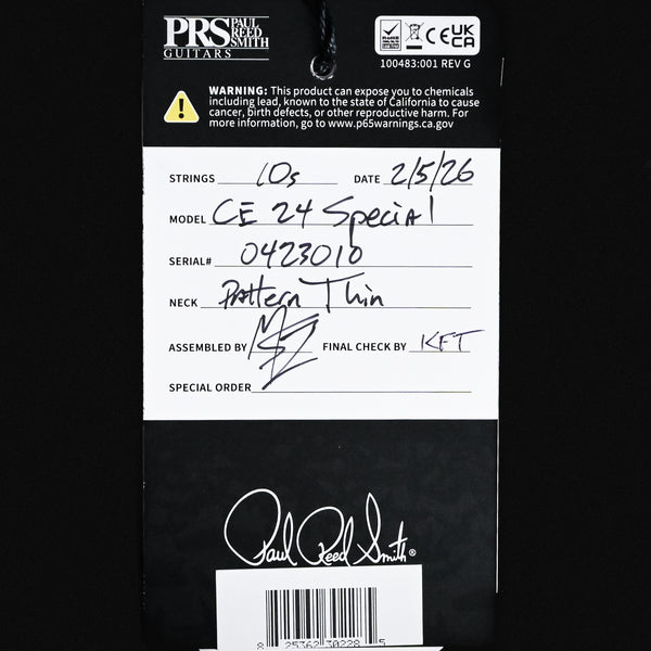 PRS CE 24 Special Electric Guitar- Sprayer's Choice 2026 (0423010)