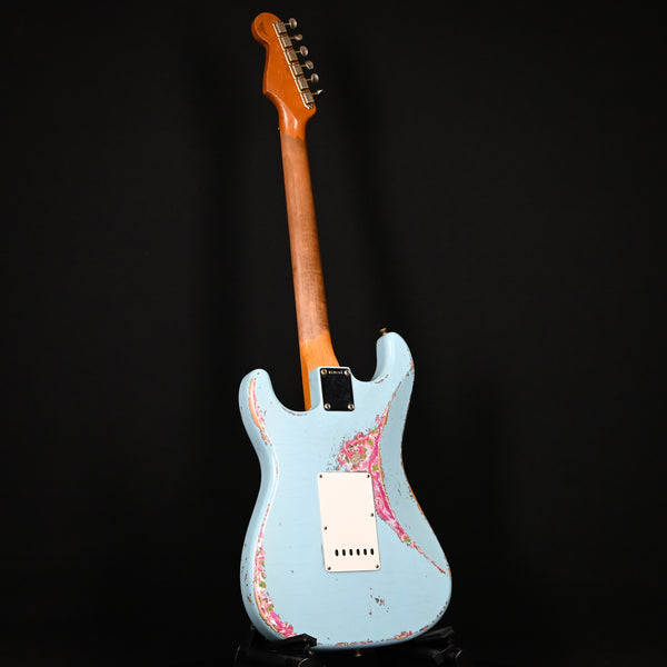 Fender Custom Shop Masterbuilt Andy Hicks 1962 Stratocaster Super Heavy Relic Daphne Blue / Pink Paisley Brazilian Rosewood 2024 (R135764)