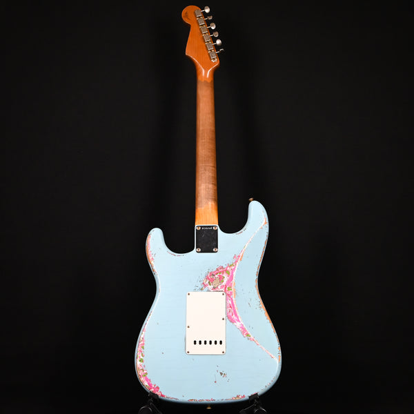 Fender Custom Shop Masterbuilt Andy Hicks 1962 Stratocaster Super Heavy Relic Daphne Blue / Pink Paisley Brazilian Rosewood 2024 (R135764)