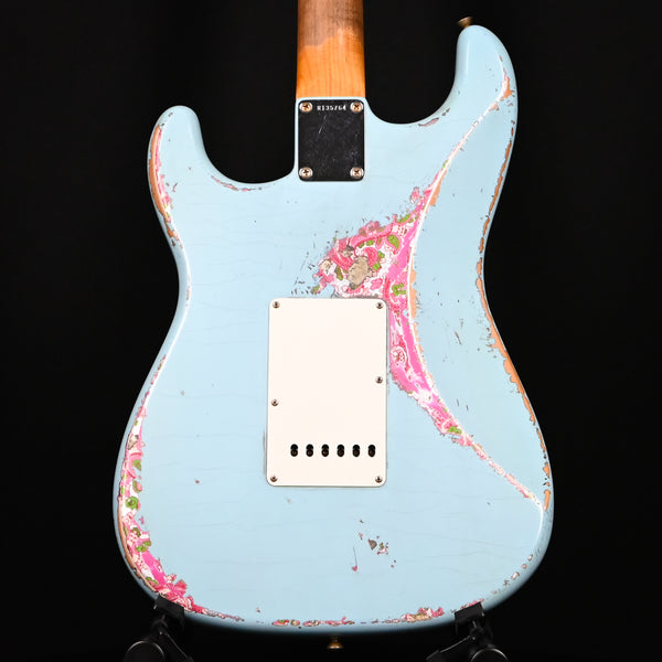 Fender Custom Shop Masterbuilt Andy Hicks 1962 Stratocaster Super Heavy Relic Daphne Blue / Pink Paisley Brazilian Rosewood 2024 (R135764)