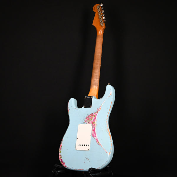 Fender Custom Shop Masterbuilt Andy Hicks 1962 Stratocaster Super Heavy Relic Daphne Blue / Pink Paisley Brazilian Rosewood 2024 (R135764)