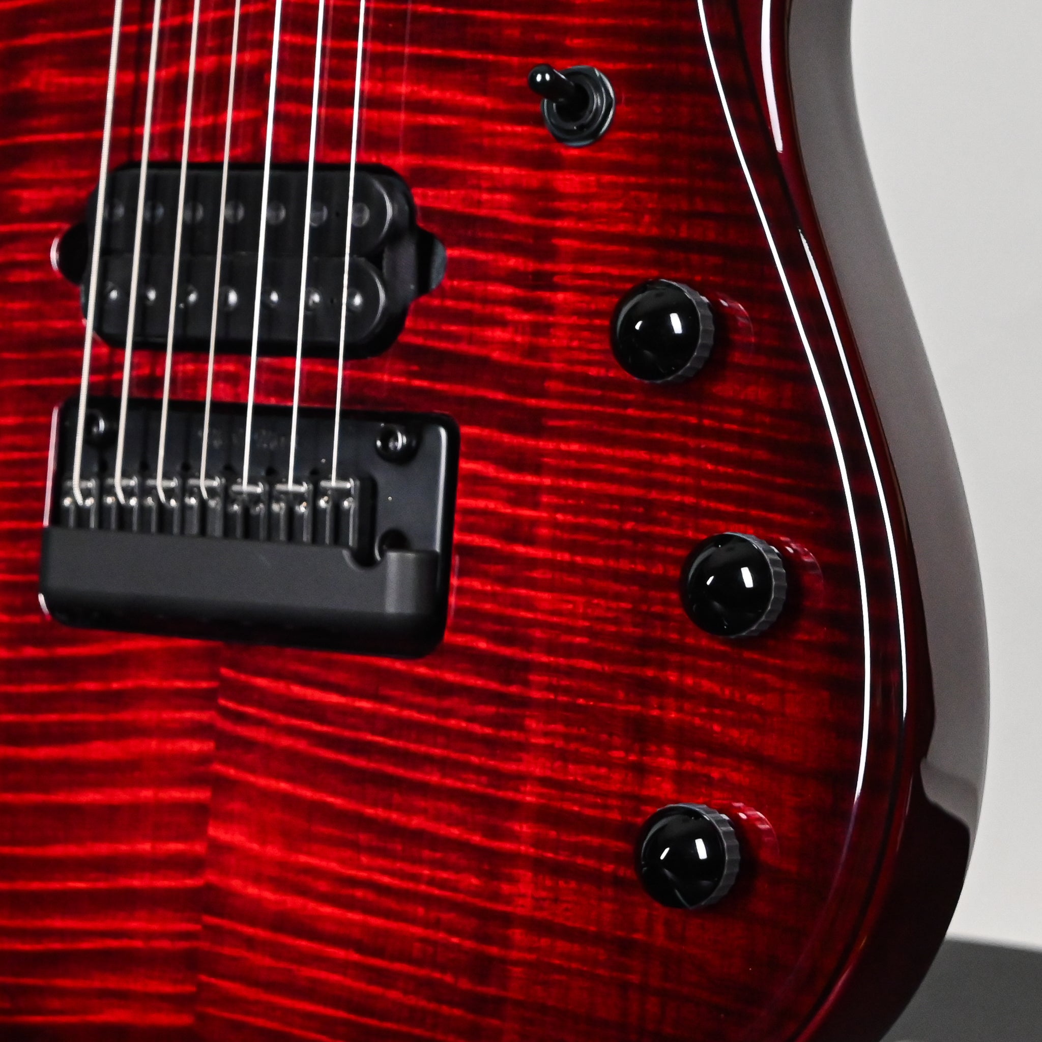 Ernie Ball Music Man JP15 John Petrucci Signature 7-String Electric Guitar- Red Tide Flame 2026 (K07904)