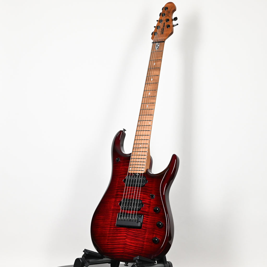 Ernie Ball Music Man JP15 John Petrucci Signature 7-String Electric Guitar- Red Tide Flame 2026 (K07904)