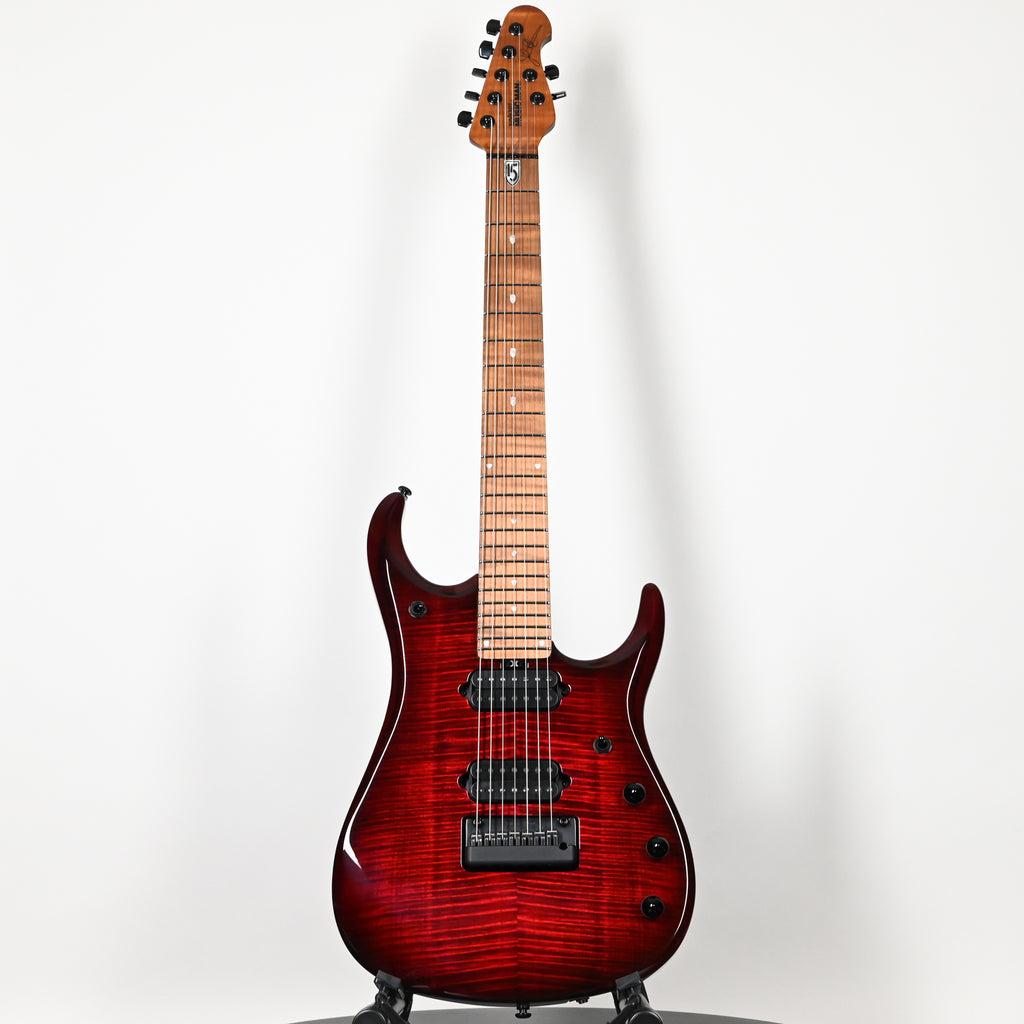Ernie Ball Music Man JP15 John Petrucci Signature 7-String Electric Guitar- Red Tide Flame 2026 (K07904)