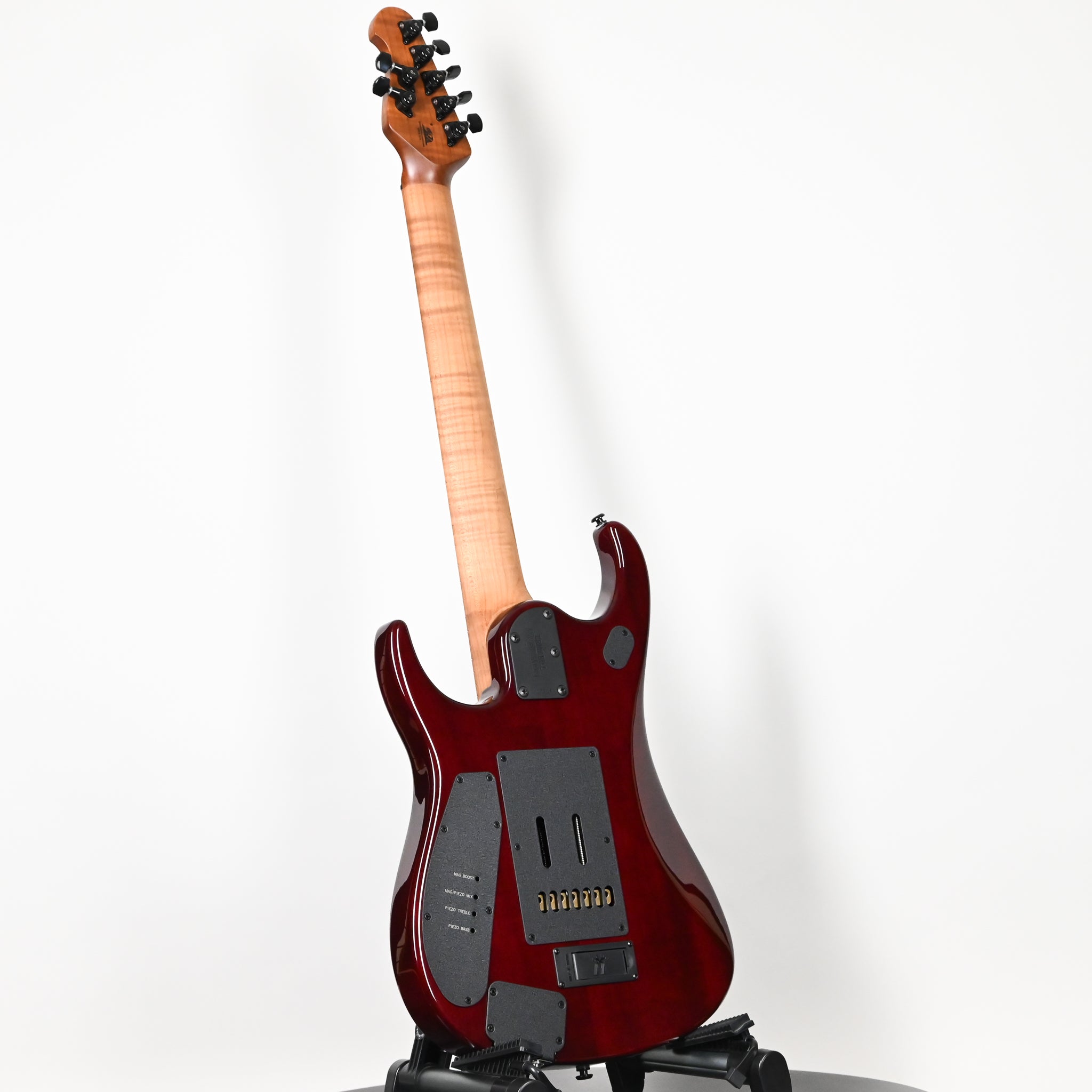 Ernie Ball Music Man JP15 John Petrucci Signature 7-String Electric Guitar- Red Tide Flame 2026 (K07904)