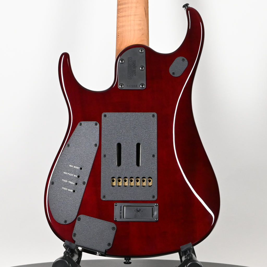 Ernie Ball Music Man JP15 John Petrucci Signature 7-String Electric Guitar- Red Tide Flame 2026 (K07904)