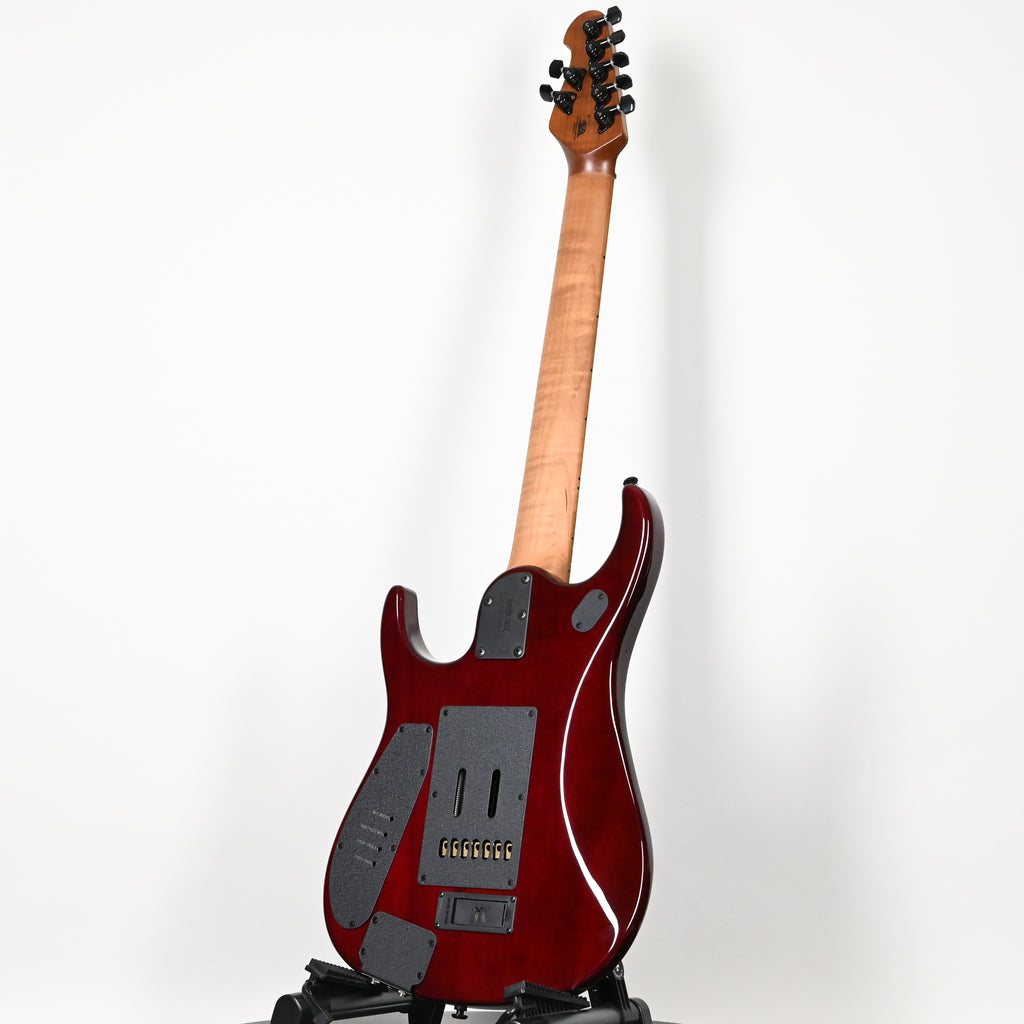 Ernie Ball Music Man JP15 John Petrucci Signature 7-String Electric Guitar- Red Tide Flame 2026 (K07904)
