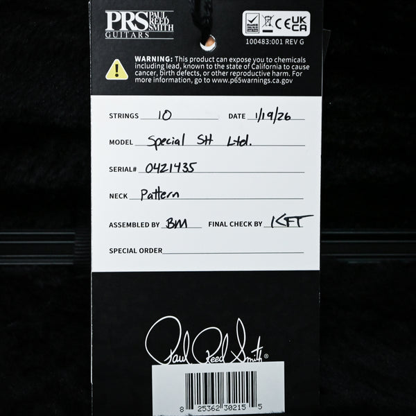 PRS Special Semi-Hollow Electric Guitar- Charcoal Purple Burst 2025 (0421435)