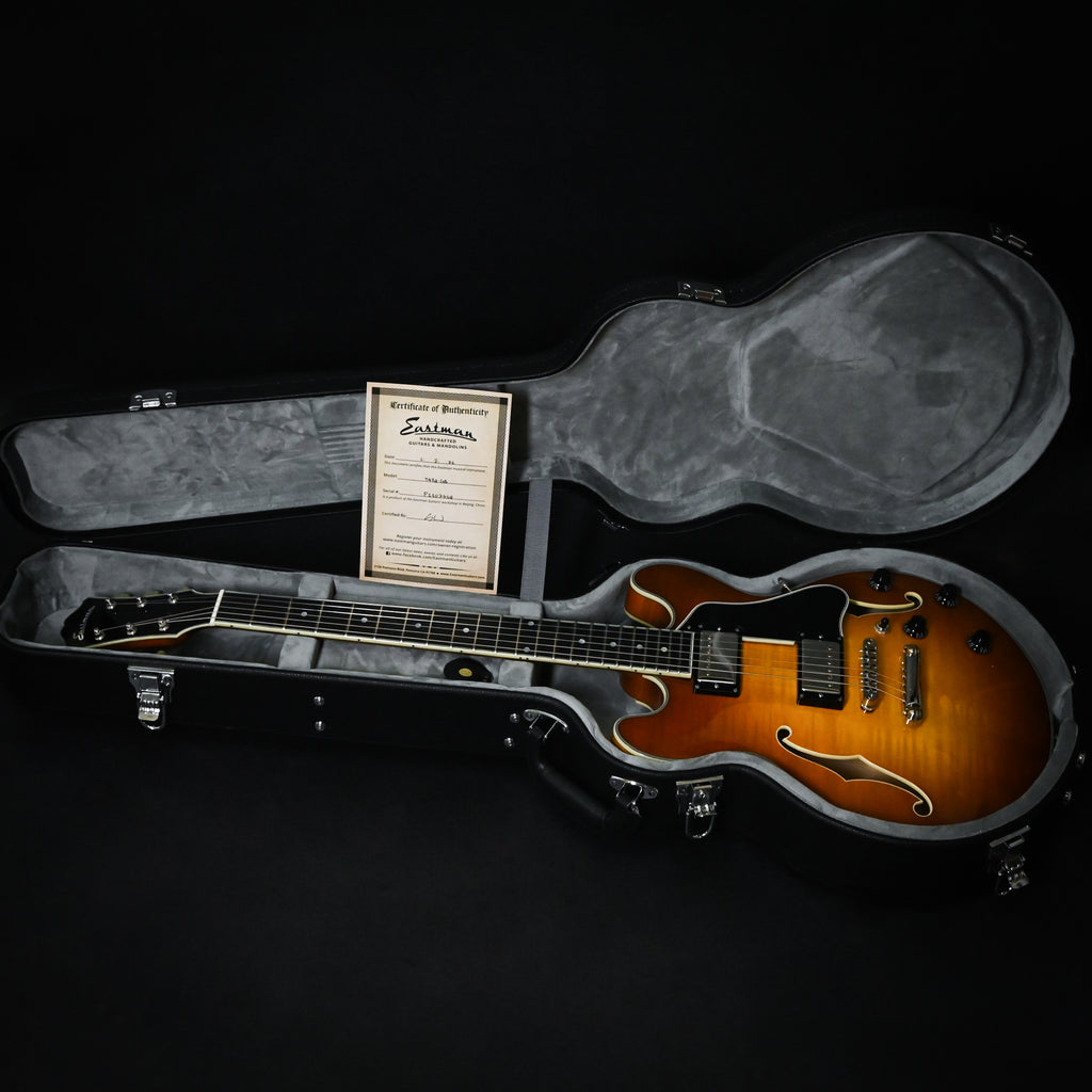 Eastman T484 Thinline Semi-Hollowbody Electric Guitar- Gold Burst 2026 (P2302624)
