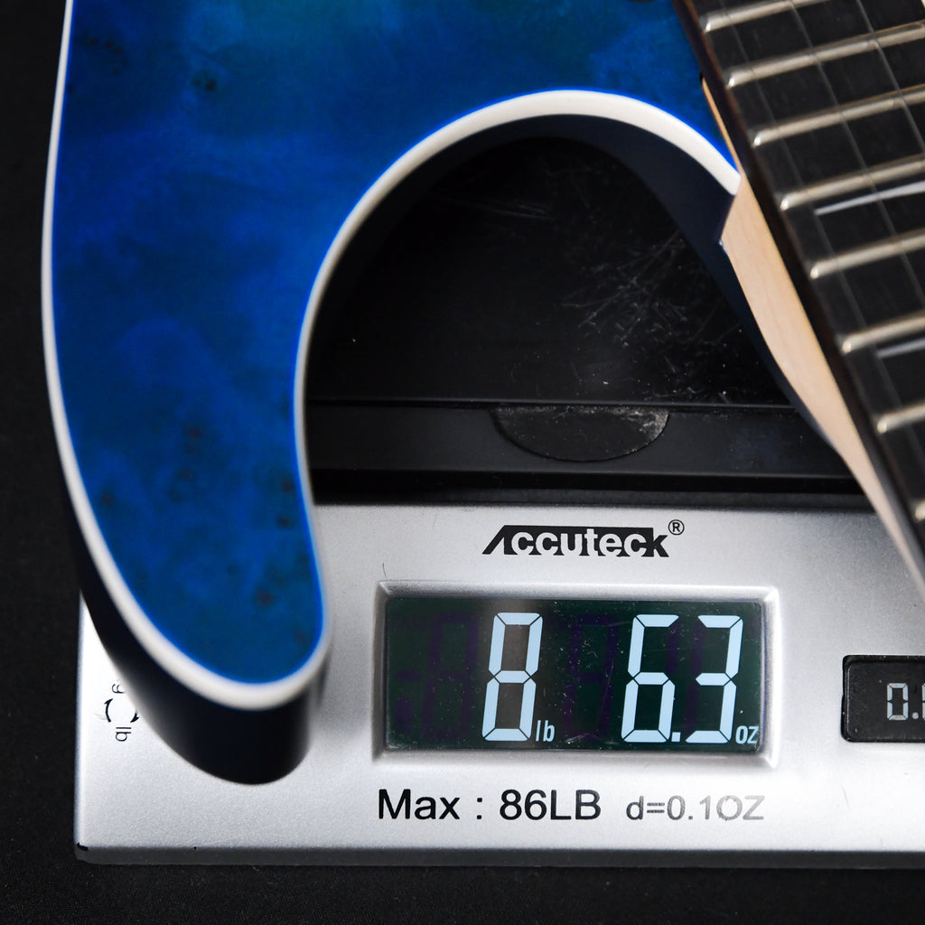 Jackson MJ Series Dinky DKRP Ebony Fingerboard Transparent Blue Burst (JFJ2200363)