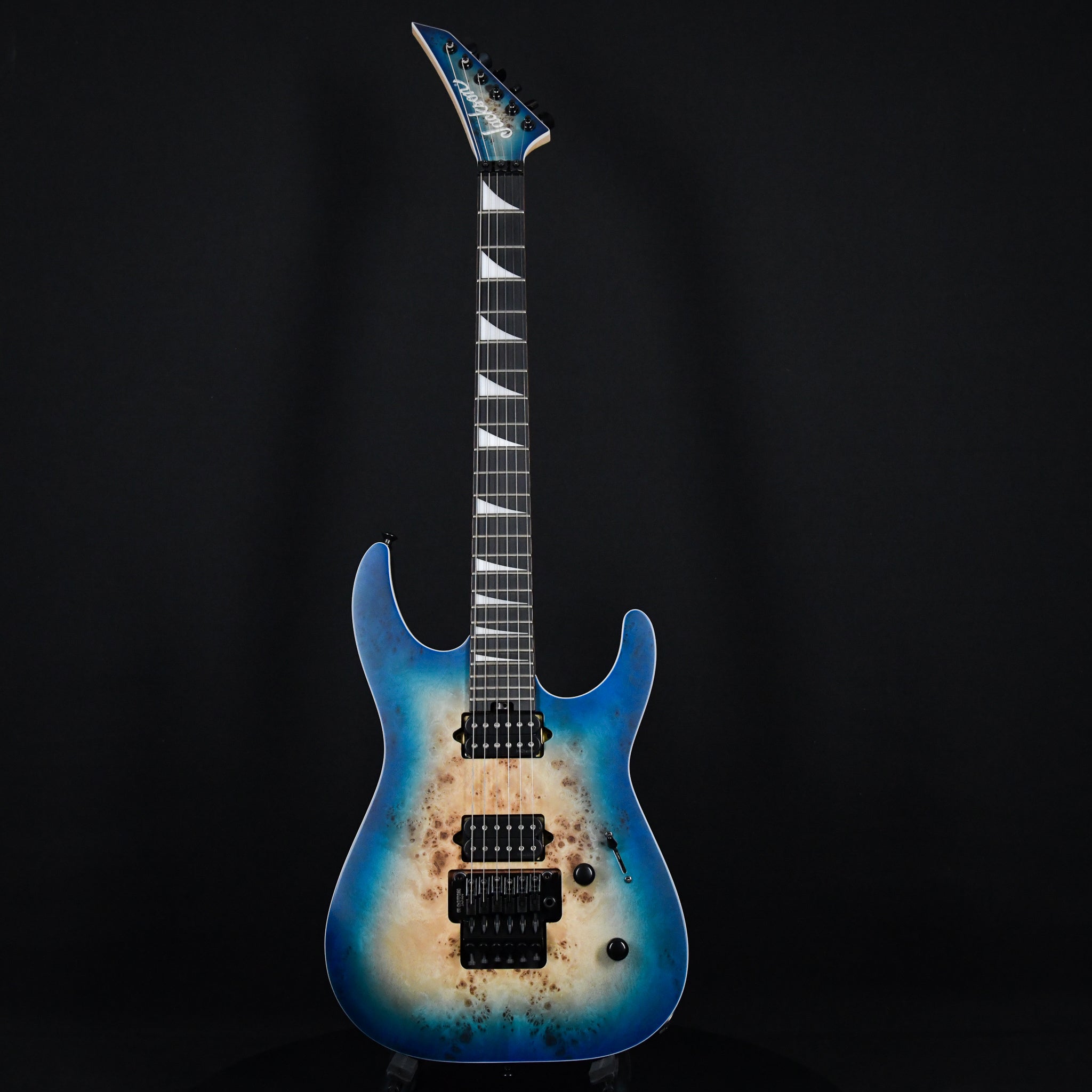 Jackson MJ Series Dinky DKRP Ebony Fingerboard Transparent Blue Burst (JFJ2200363)