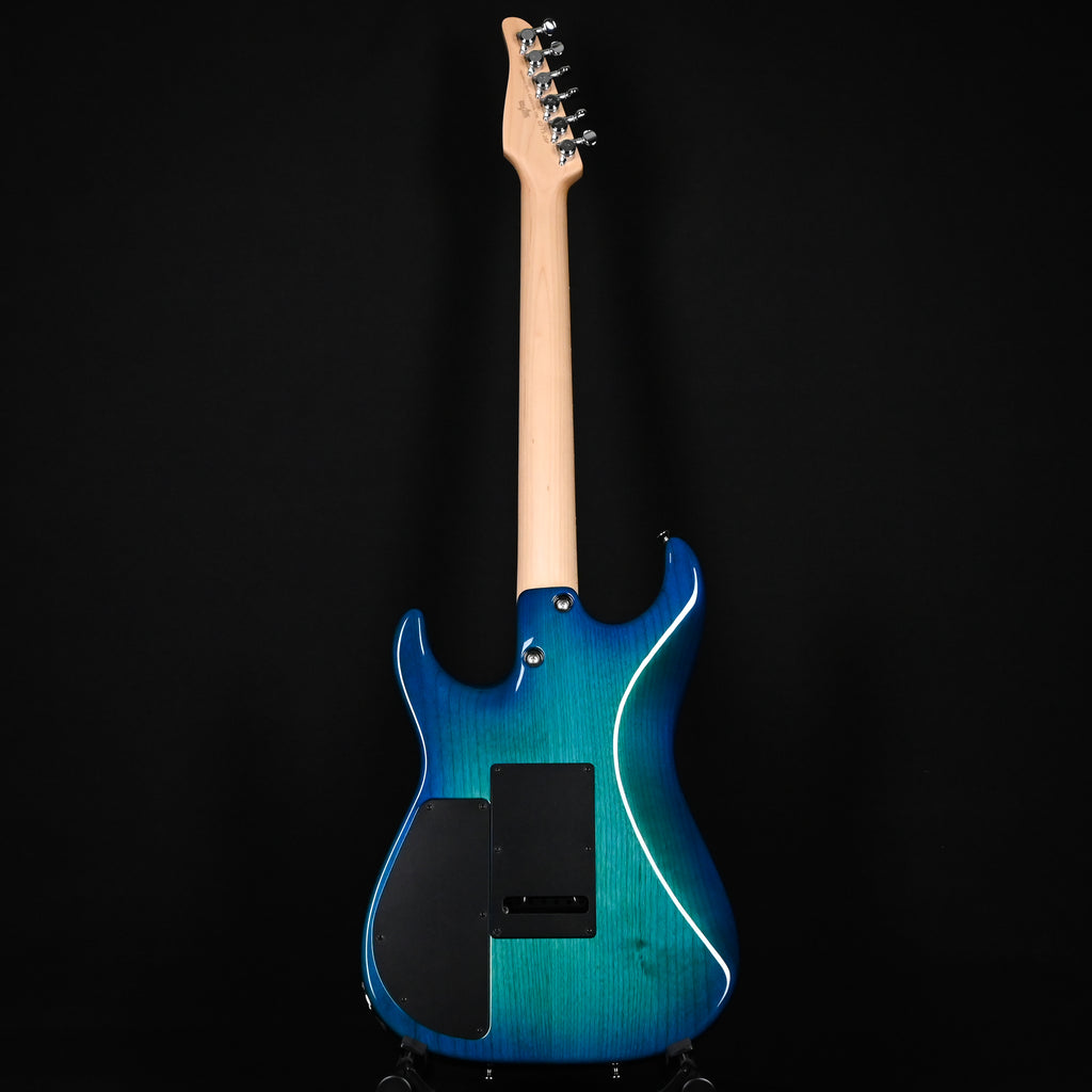 Tom Anderson Custom Drop Top Electric Guitar- Bora to Transparent Blue Burst w/ Binding 2026 (02-15-26P)
