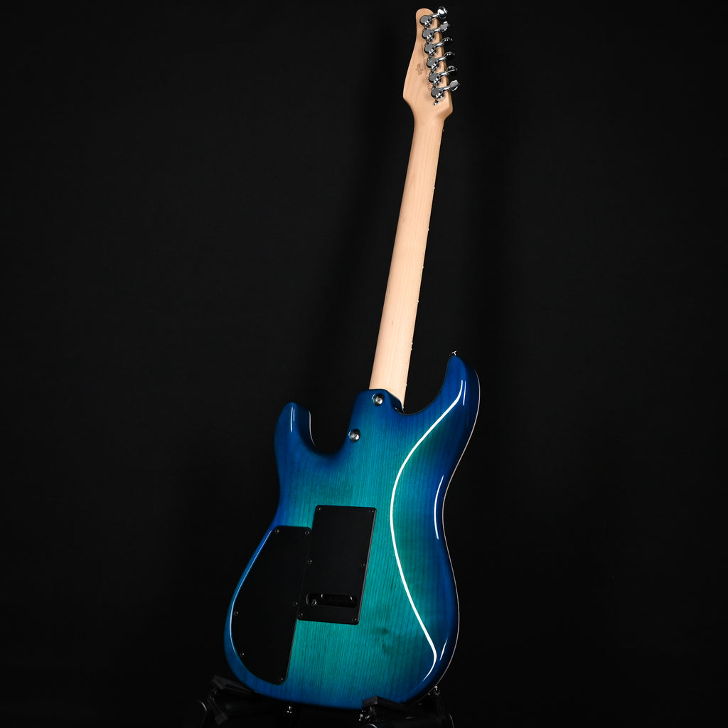 Tom Anderson Custom Drop Top Electric Guitar- Bora to Transparent Blue Burst w/ Binding 2026 (02-15-26P)