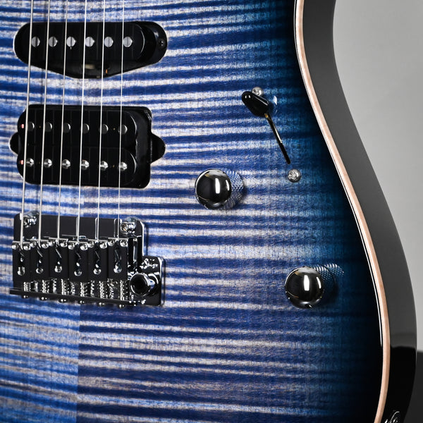 Suhr Modern Plus Electric Guitar- Faded Trans Whale Blue Burst 2025 (85486)