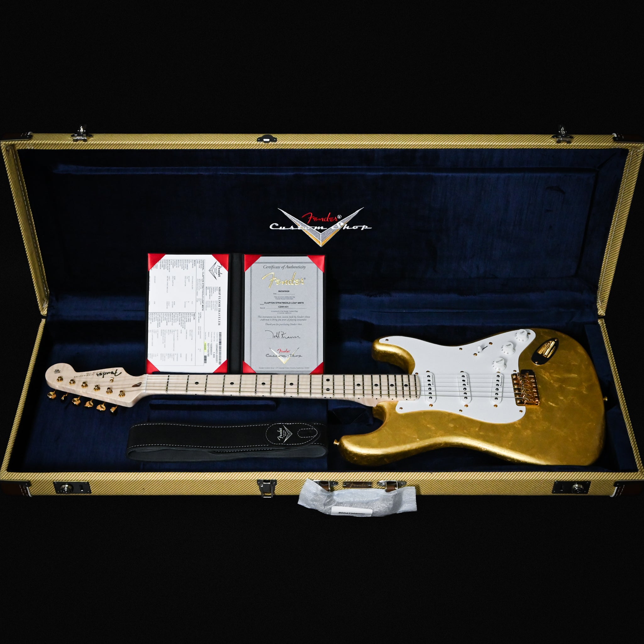 Fender Custom Shop Masterbuilt Todd Krause Eric Clapton Stratocaster AAAAA Flame Maple Neck NOS- Gold Leaf 2026 (CZ591431)