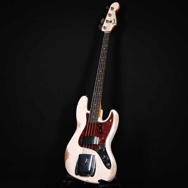 Fender Custom Shop '61 Jazz Bass Heavy Relic- Super Faded Aged Shell Pink 2024 (CZ579001)