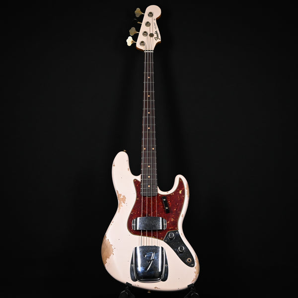 Fender Custom Shop '61 Jazz Bass Heavy Relic- Super Faded Aged Shell Pink 2024 (CZ579001)