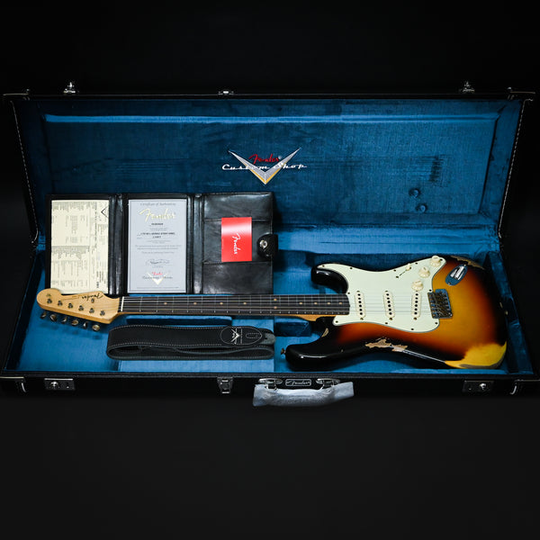 Fender Custom Shop Limited Edition '64 L-Series Stratocaster Heavy Relic- Faded Aged Target 3 Tone Sunburst 2024 (L11817)