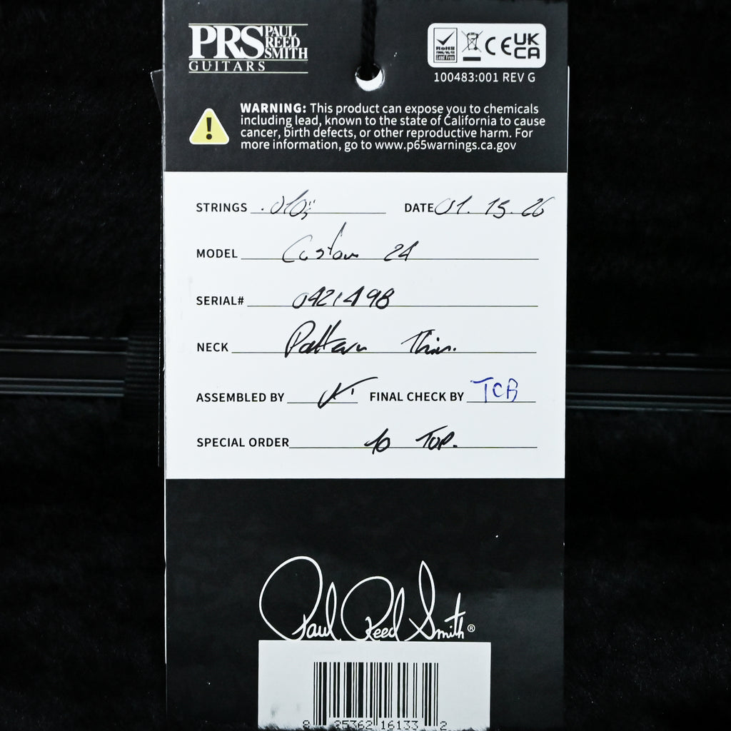 PRS Custom 24 w/ 10-Top & DMO Pickups- Custom Color 2025 (0421498)
