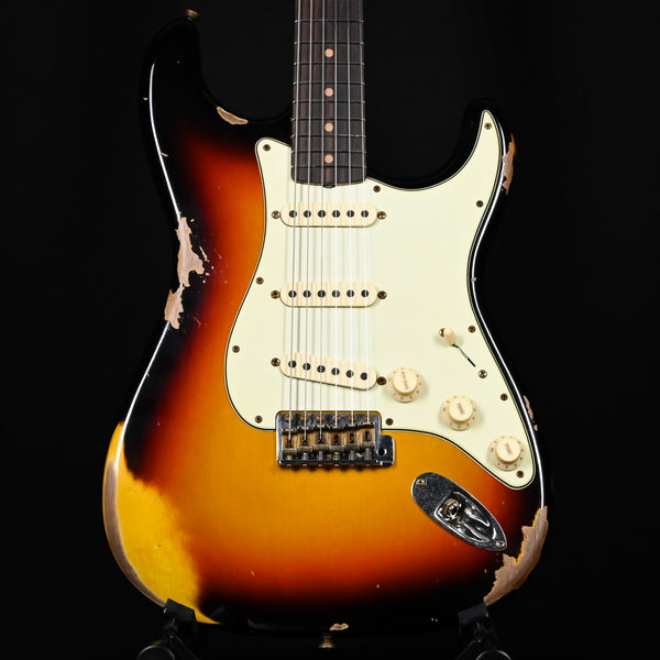 Fender Custom Shop Limited Edition '64 L-Series Stratocaster Heavy Relic- Faded Aged Target 3 Tone Sunburst 2024 (L11817)