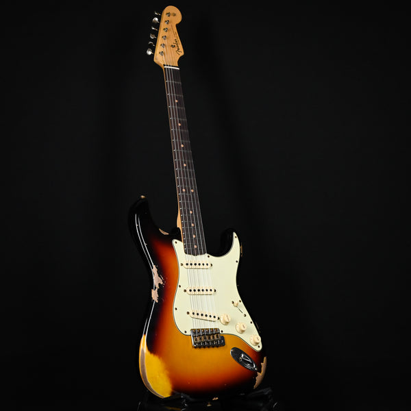 Fender Custom Shop Limited Edition '64 L-Series Stratocaster Heavy Relic- Faded Aged Target 3 Tone Sunburst 2024 (L11817)