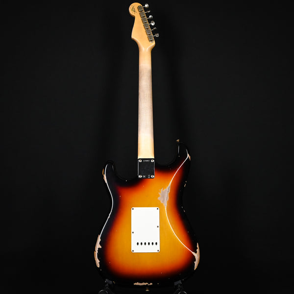 Fender Custom Shop Limited Edition '64 L-Series Stratocaster Heavy Relic- Faded Aged Target 3 Tone Sunburst 2024 (L11817)