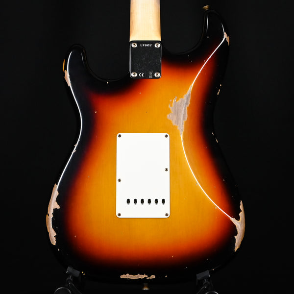 Fender Custom Shop Limited Edition '64 L-Series Stratocaster Heavy Relic- Faded Aged Target 3 Tone Sunburst 2024 (L11817)