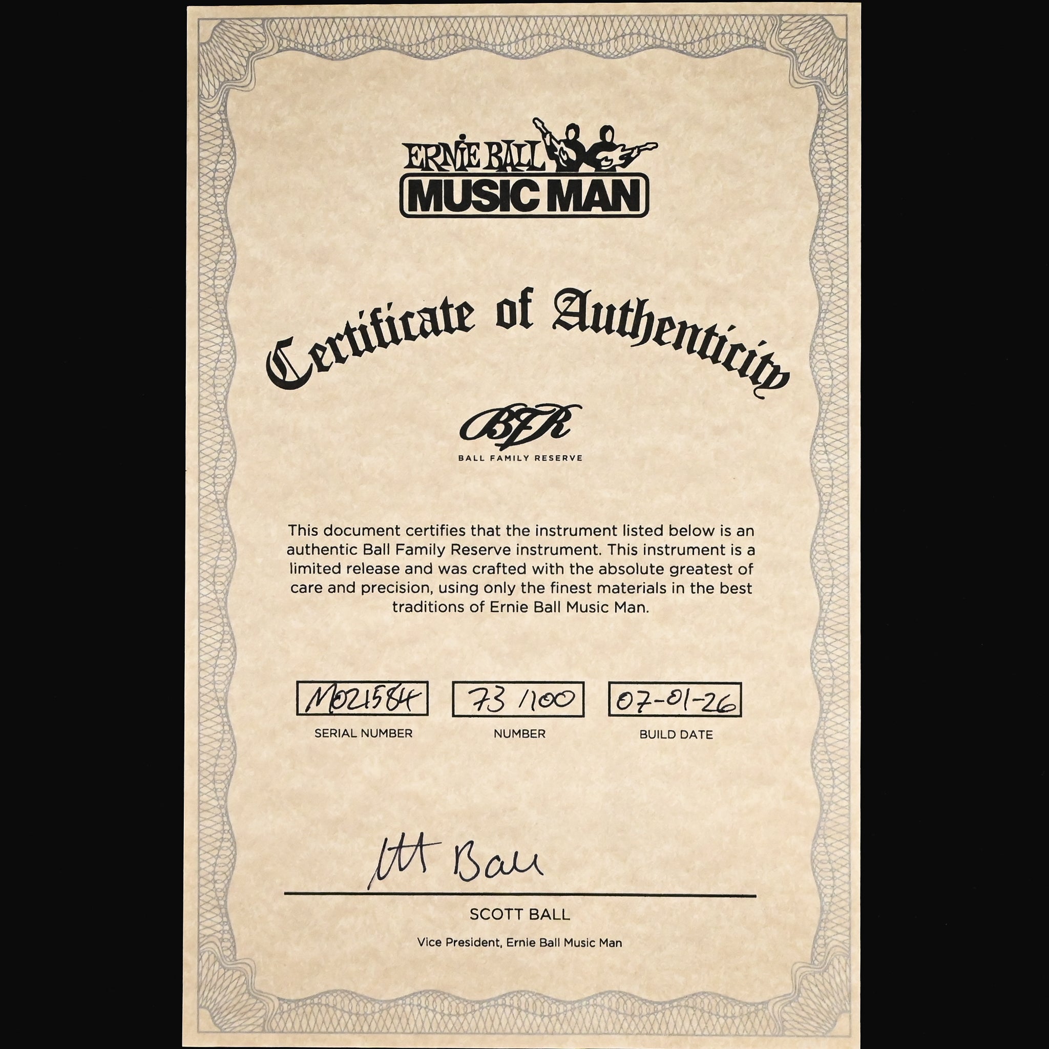 Ernie Ball Music Man BFR John Petrucci Majesty 6-String (No. 73 of 100)- Malachite 2026 (M021584)
