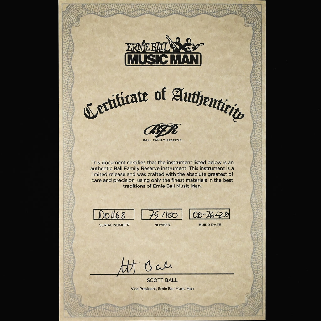 Ernie Ball Music Man BFR Baritone JP15 (No.75 of 100)- Cherry Creamsicle 2026 (D01168)