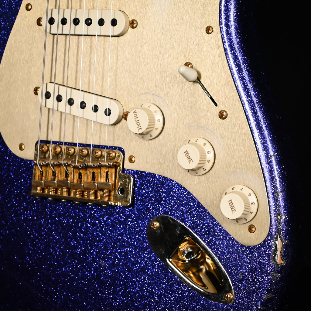Fender Custom Shop 1962 Stratocaster w/ Josefina Handwound Pickups & Gold Hardware Heavy Relic- Purple Sparkle/ Black Paisley 2025 (R130323)