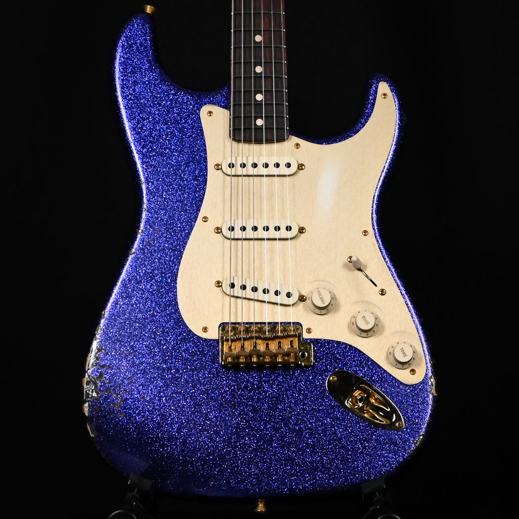 Fender Custom Shop 1962 Stratocaster w/ Josefina Handwound Pickups & Gold Hardware Heavy Relic- Purple Sparkle/ Black Paisley 2025 (R130323)