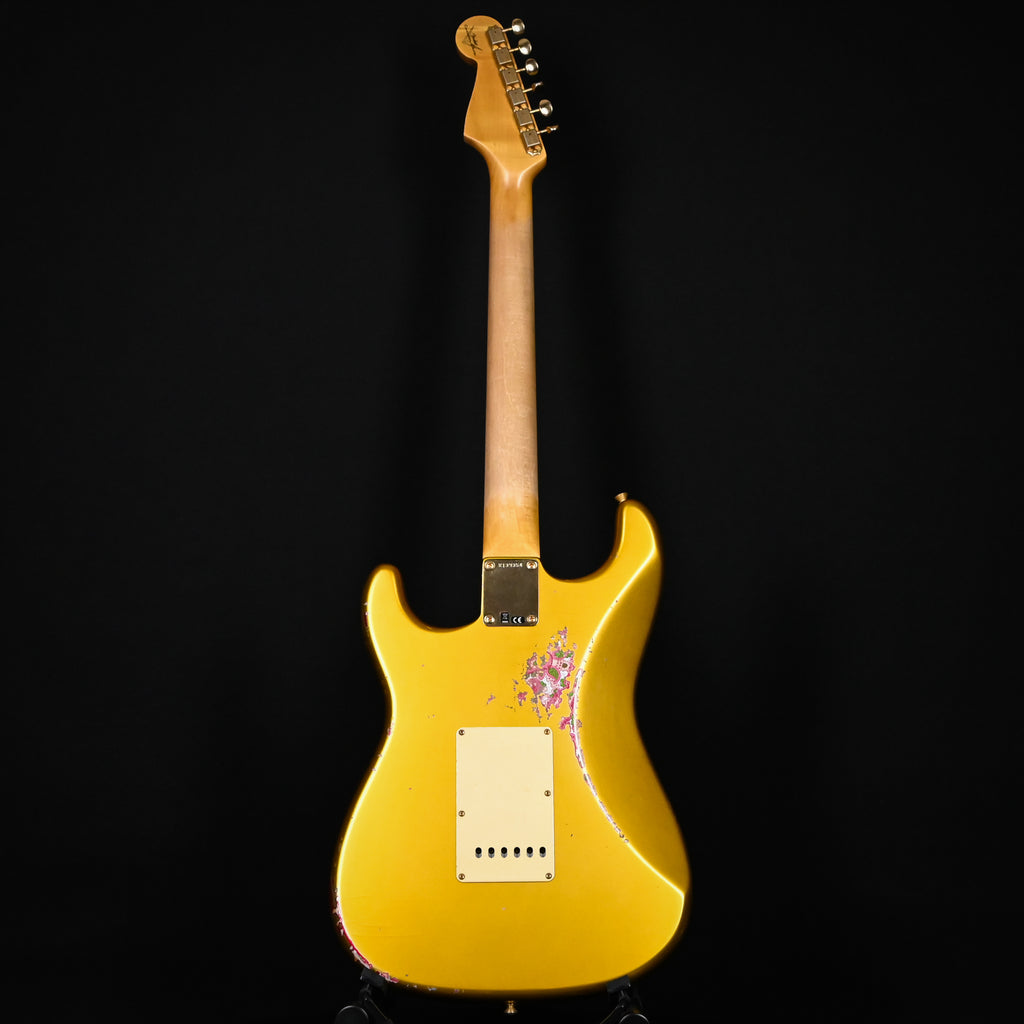Fender Custom Shop 1962 Stratocaster w/ Gold Hardware Heavy Relic- Frost Gold / Pink Paisley 2024 (R139354)