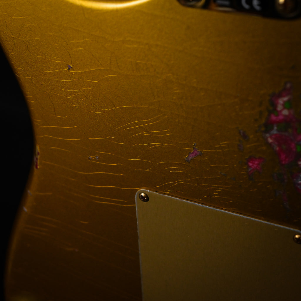 Fender Custom Shop 1962 Stratocaster w/ Gold Hardware Heavy Relic- Frost Gold / Pink Paisley 2024 (R139354)