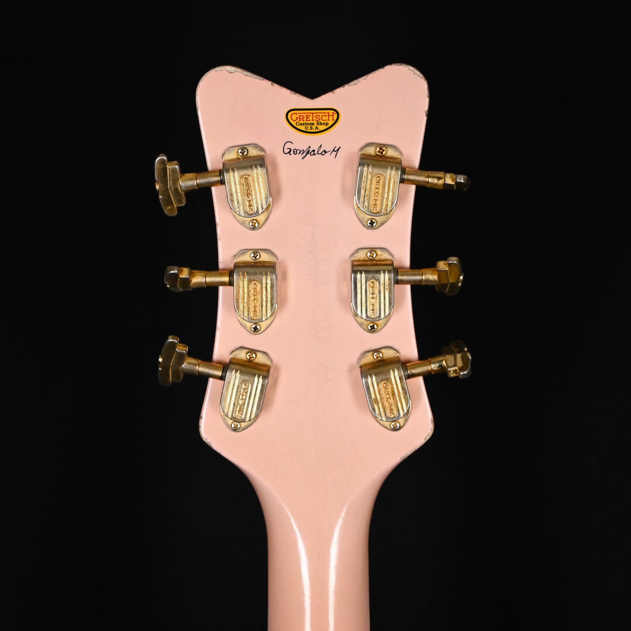 Gretsch Custom Shop USA Masterbuilt Gonzalo Madrigal G6136-CS '59 “Pink Falcon” Relic- Shell Pink (UC24033703)