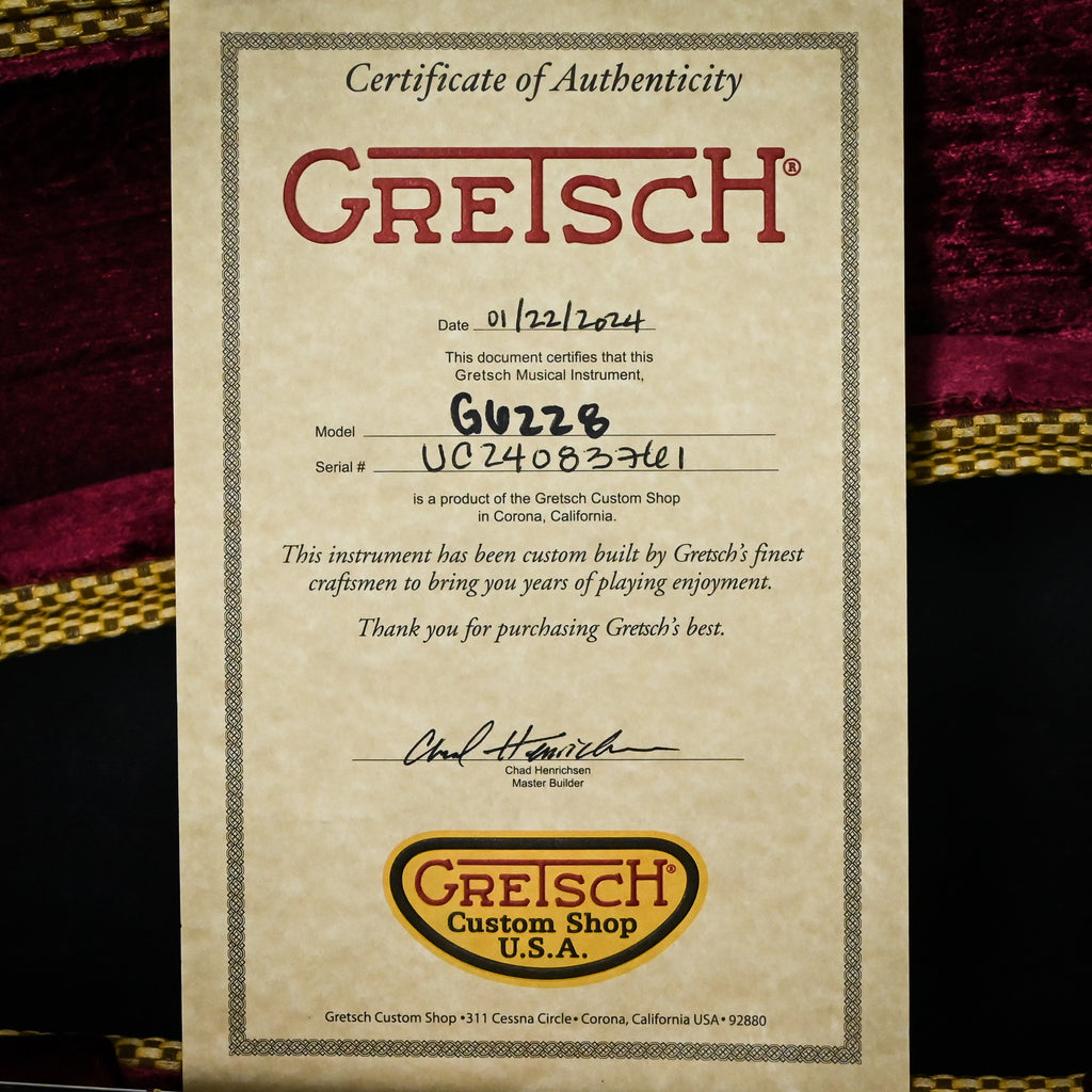 Gretsch Custom Shop USA Masterbuilt Chad Henrichsen G6228-CST Jet Heavy Relic- Shell Pink/ Black (UC24083761)