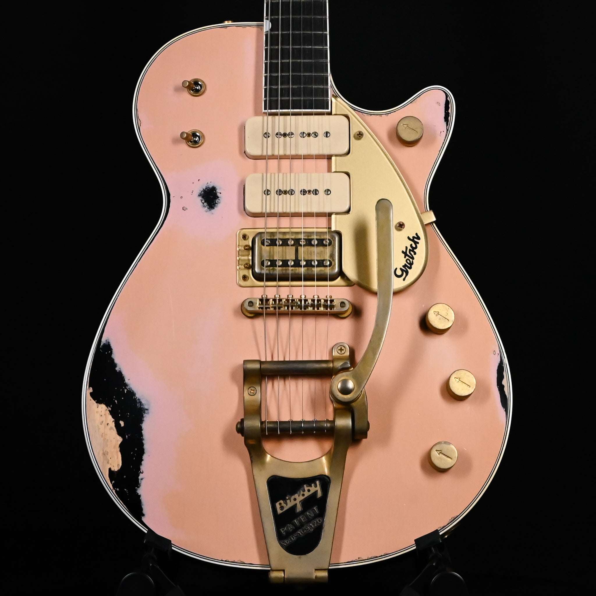 Gretsch Custom Shop USA Masterbuilt Chad Henrichsen G6228-CST Jet Heavy Relic- Shell Pink/ Black (UC24083761)