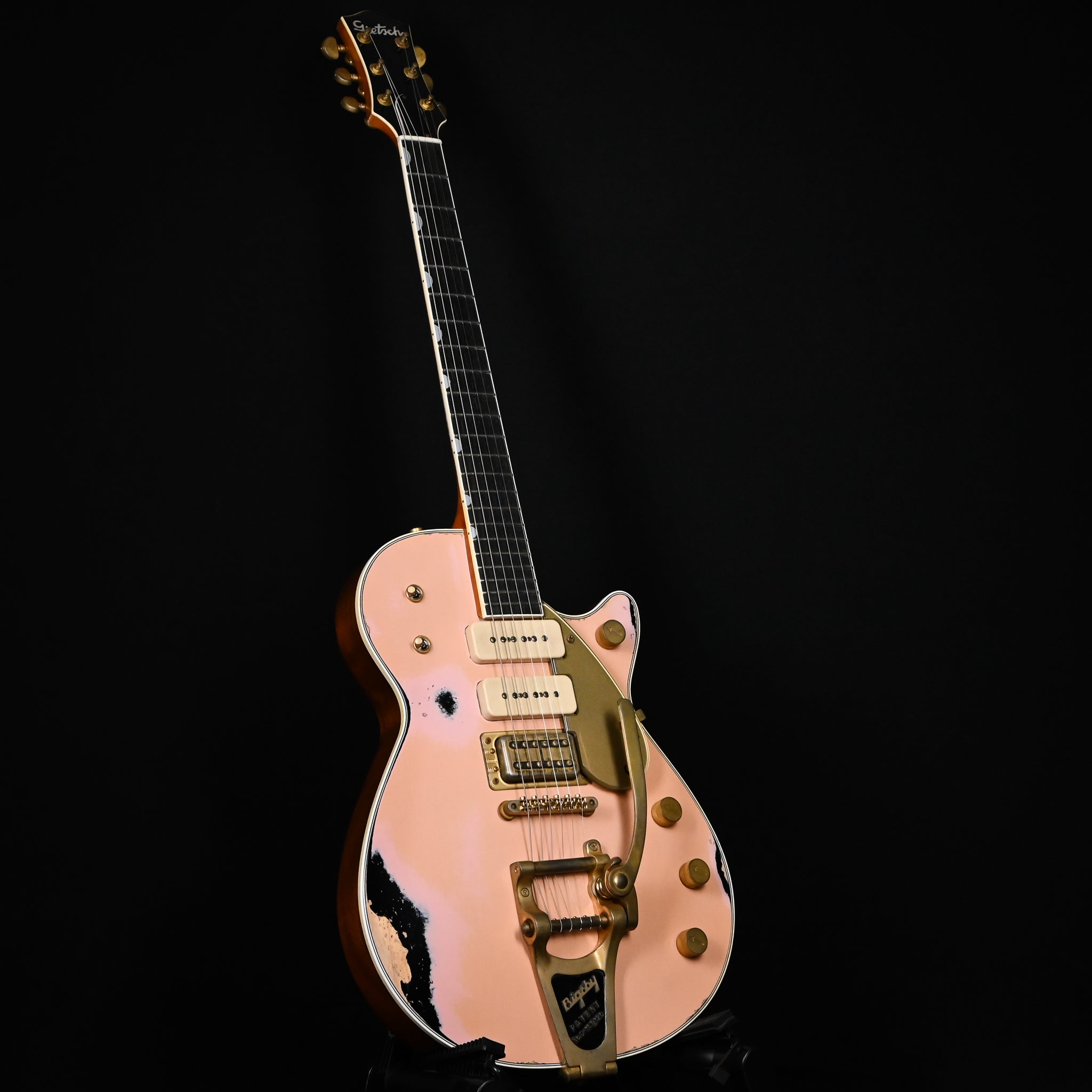 Gretsch Custom Shop USA Masterbuilt Chad Henrichsen G6228-CST Jet Heavy Relic- Shell Pink/ Black (UC24083761)