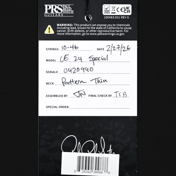 PRS CE 24 Special Electric Guitar- Sprayer's Choice 2026 (0420940)