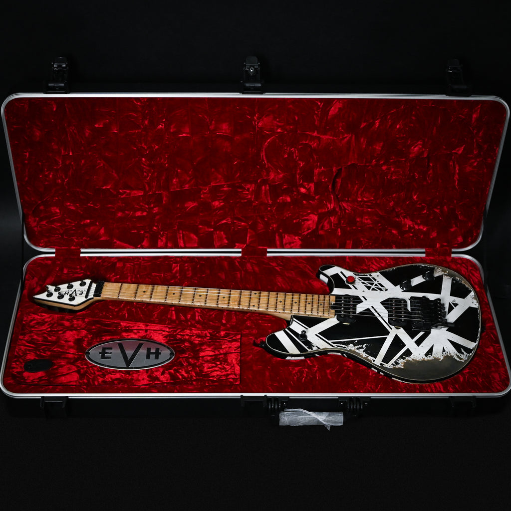 EVH Custom Shop USA NAMM 2025 Limited Edition Wolfgang HH w/ Floyd Rose- Black & White Stripes 2026 (WG17844A)