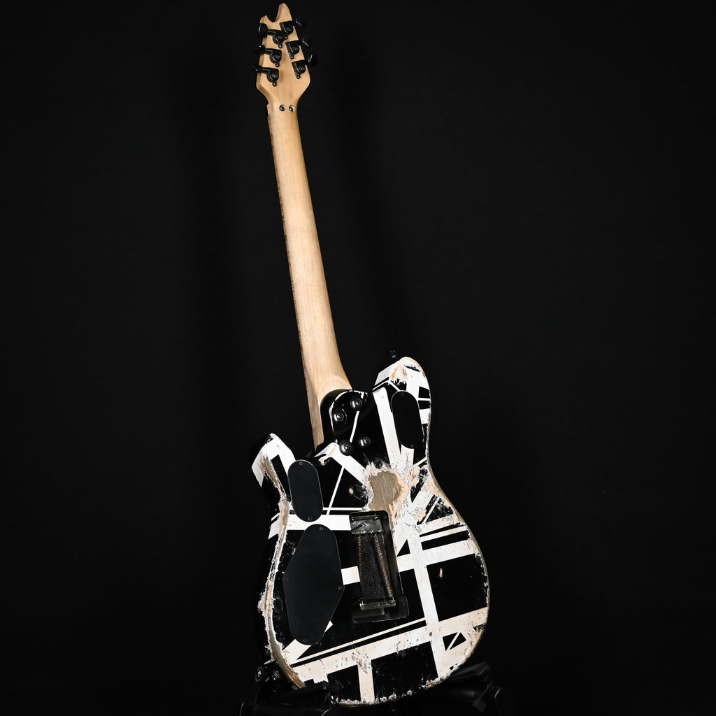EVH Custom Shop USA NAMM 2025 Limited Edition Wolfgang HH w/ Floyd Rose- Black & White Stripes 2026 (WG17844A)