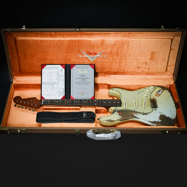 Fender Custom Shop Masterbuild Levi Perry 60/63 Stratocaster w/ Brazilian Rosewood & Josefina Handwound Pickups, Super Heavy Relic- Super Faded Aged Sonic Blue/ 3 Color Sunburst 2025 (R145005)