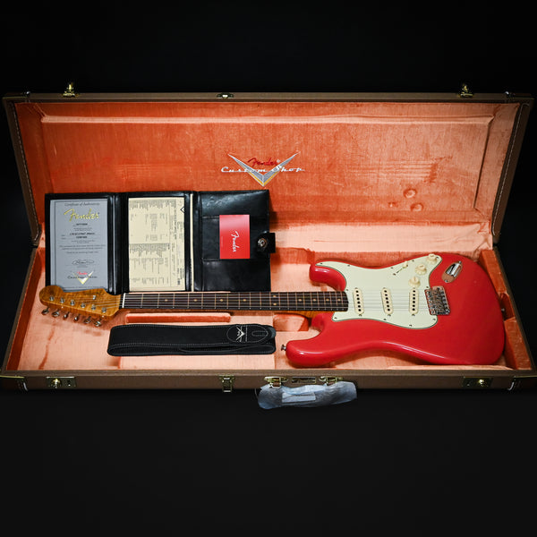 Fender Custom Shop Limited Edition '63 Stratocaster Journeyman/ Closet Classic- Aged Fiesta Red 2024 (CZ581454)