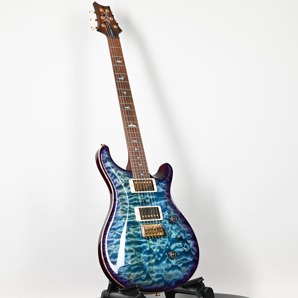 PRS Custom 24 Wood Library w/ 1-Piece Quilt 10-Top, Brazilian Rosewood, & 58/15 LT Pickups- Aquableux Purple Burst 2026 (0423889)