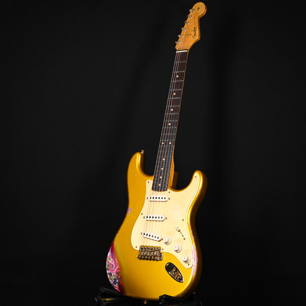 Fender Custom Shop 1962 Stratocaster w/ Gold Hardware Heavy Relic- Frost Gold/ Pink Paisley 2025 (R139381)