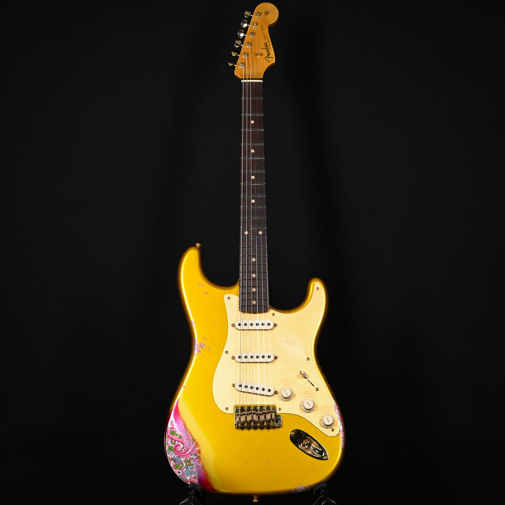 Fender Custom Shop 1962 Stratocaster w/ Gold Hardware Heavy Relic- Frost Gold/ Pink Paisley 2025 (R139381)